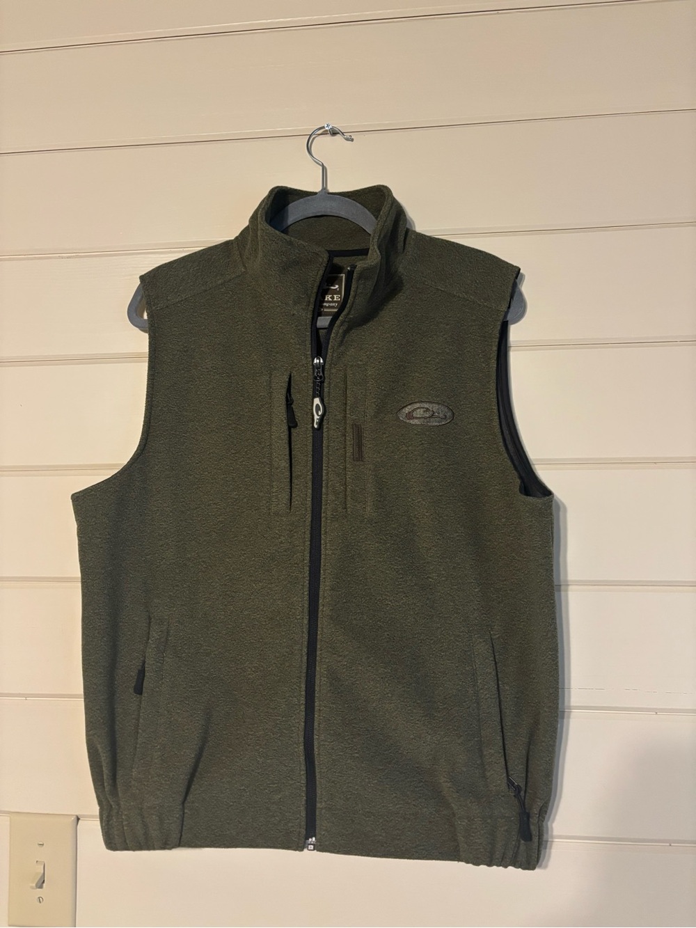Drake Fleece Vest - Olive Green